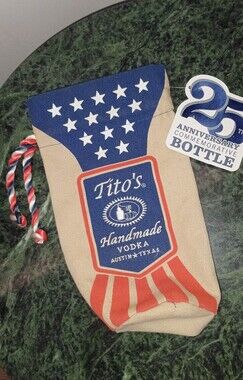 NWT- Tito's Handmade Vodka Patriotic Bottle Bag - Americana
